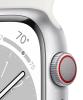 AppleWatch8 45mm SilverAluminum close up